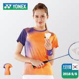 韩国进口羽毛球服女 yy尤尼克斯yonex短袖运动服衣服春夏修身运动