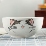 碗 卡通猫日式餐具创意陶瓷碗米饭碗 泡面碗 大号碗汤碗家用碗筷
