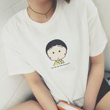 蘑菇头家 韩版女装夏季新款樱桃小丸子可爱时尚短袖女T恤学生体恤
