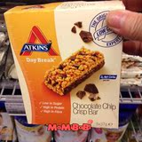 预定 荷兰进口阿特金斯Atkins营养代餐棒 巧克力芯片香脆棒
