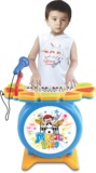 灿辉BB382-1儿童音乐玩具 仿真爵士鼓架子鼓益智玩具带麦克风