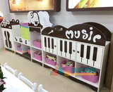 幼儿园儿童储物架收纳架转角分区柜 区域区角音乐组合玩具柜BEK