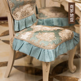 欧式餐椅垫椅套坐垫靠背套套装 高端四季加厚布艺餐桌实木凳子垫