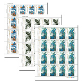 2016-3 刘海粟作品选 邮票 特种邮票 大版张 完整版
