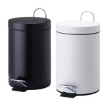怡然宜家◆沃尔格 踏板式垃圾桶(3公升 黑色/白色)专业代购