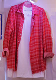 韩国东大门男装代购2016夏季新款韩版潮男尖领格子宽松长袖衬衫