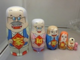 俄罗斯特色六层儿童玩具套娃创意家居摆件礼品椴木益智娃娃工艺品