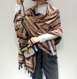 民族风围巾丝巾女泰国尼泊尔印度旅行夏长款两用超大保暖防晒披肩