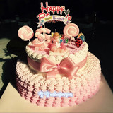西安卡通创意公主生日蛋糕可爱蛋糕宝宝生日蛋糕同城速递