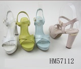 专柜正品代购哈森2015夏季新款女鞋凉鞋皮鞋HM57112支持验货