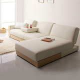 日式简约可折叠沙发床 皮艺沙发床 小户型沙发床 多功能沙发床