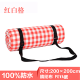 范玮琪同款红黑白格野餐垫加大防水防潮垫200×200户外帐篷野营垫