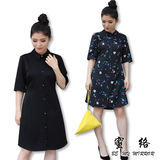 BEMYMIRROR蜜络春夏新款高端定制原创设计女式连衣裙黑色多色可选