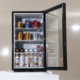 捷盛98升冷藏展示柜保鲜冷藏柜小型商用玻璃饮料酒药品小冰柜