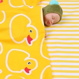 小黄鸭斜纹纯棉棉布宝宝布料卡通 婴儿全棉床品被套服装手工面料
