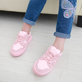 点点家 2016新款 儿童粉色拼接休闲鞋 女童时尚运动鞋透气学生鞋