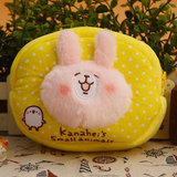 日本kanahei卡娜赫拉 粉兔子毛绒化妆包收纳包零钱包生日情人礼物