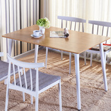 宜家北欧简易桌子 实木现代简约餐桌椅 洽谈桌咖啡桌长方形桌