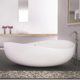 浴缸独立式 家用普通浴缸环保人造石浴缸普通成人浴盆艺术个性