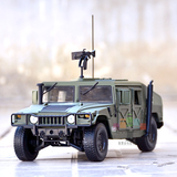 原厂凯迪威军事家合金悍马H1模型1:18战地吉普越野军车玩具汽车