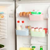 门背挂式冰箱橱柜桌面杂粮食品储物盒塑料卡扣式收纳置物整理挂架