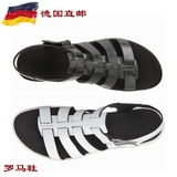 德国正品代购 ECCO爱步 蕾雅238633 休闲平底透气凉鞋女罗马鞋