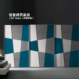 衣柜推拉门简约现代3门 4门组装烤漆板式柜衣帽间北京家具定做
