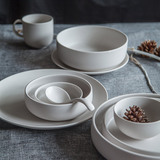 风尚系列陶瓷碗饭碗沙拉碗家用大号汤碗 欧式简约陶瓷盘子碗餐具