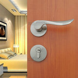 304不锈钢实心分体门锁 S07-028现代房门锁 室内锁 卫生间门锁
