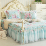 全棉韩版床裙纯棉床罩单件公主席梦思床套床单1.8m1.5米床可定做