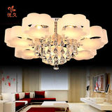 LED客厅灯简约现代遥控大气创意云朵灯卧室灯温馨餐厅水晶吊灯具