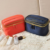 包邮便携化妆包小号迷你化妆袋双层手提折叠出差旅行多功能收纳包
