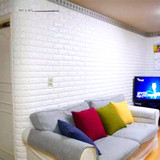 砖纹3D立体墙贴软包仿石头软壁纸墙贴创新自粘客厅装饰背景墙壁纸