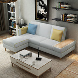 北欧宜家小户型沙发多功能折叠储物沙发床客厅布艺沙发组合可定制