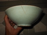 古董瓷器 古玩收藏 老物件 老东西 清代豆青碗 包老Z2956713