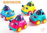 婴儿玩具闪光电动音乐小汽车玩具万向轮小轿车宝宝小车玩具