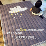 夏季韩国加厚可折叠婴儿爬行垫儿童宝宝游戏毯卧室防滑可机洗地垫
