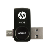 正品HP 64g手机u盘X800M 高速USB3.0 OTG双插头旋转式金属u盘包邮
