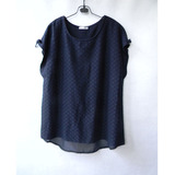 16夏季新款外贸出口日本原单女式简约大方中长款棉质蕾丝衫