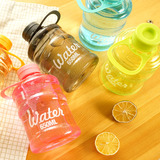 创意个性运动水杯夏季塑料随手杯有盖防漏杯子学生大容量便携水瓶