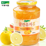 韩国kj蜂蜜柚子茶1000g 75%柚子含量 果汁饮料水果茶