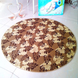 珊瑚绒圆形地垫地毯客厅卧室厨房防滑新款现代地毯定制定做绒地垫
