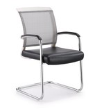 正品明森达办公椅D807会议椅 弓形接待椅 洽谈椅 弓形钢管椅透气