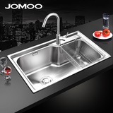 九牧JOMOO厨房水槽304不锈钢大单槽洗菜池淘菜盆02113/02117