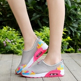 夏季网鞋女鞋透气运动鞋韩版气垫跑步鞋一脚蹬套脚轻便舒适旅游鞋