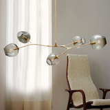北欧现代宜家设计师吊灯美式创意个性客厅灯饰艺术泡泡球餐厅灯具
