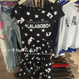LALABOBO专柜正品代购L91B-WZQC67 16夏季新款星星l满印X型连衣裙