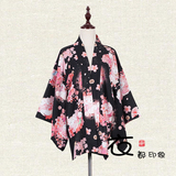 樱花猫浴衣羽织外套日系软妹和风家居服日式和服开衫cos女防晒衣