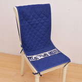 椅垫坐垫连体加厚现代中式植物花卉棉麻布艺靠包先生帆布方形餐椅