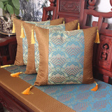 定做中式红木沙发坐垫实木沙发垫带靠背明清古典家具座垫仿古典